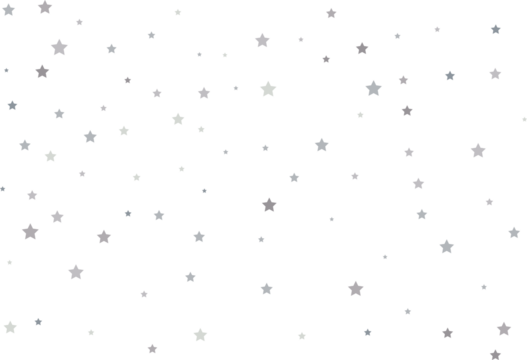 Magic pattern of silver stars
