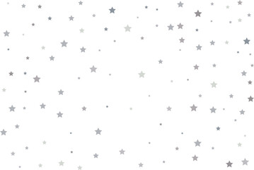 Magic pattern of silver stars