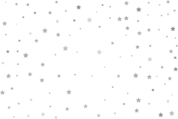 Magic pattern of silver stars