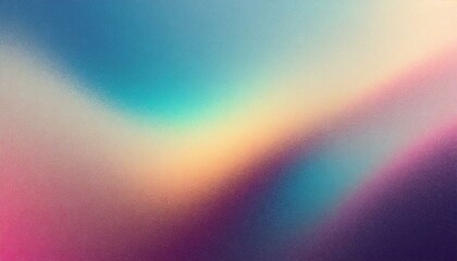 4K Beautiful color gradient background with noise. Abstract pastel holographic blurred grainy gradient banner background texture Colorful digital grain soft noise effect Nostalgia, vintage, retro