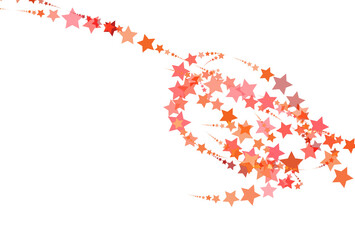 Pattern of red stars