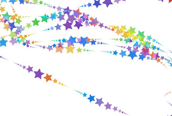 Fototapeta premium Rainbow pattern of stars