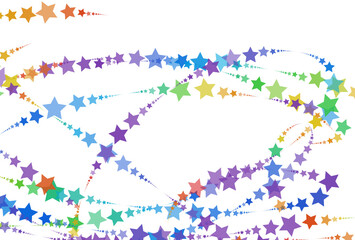 Rainbow pattern of stars