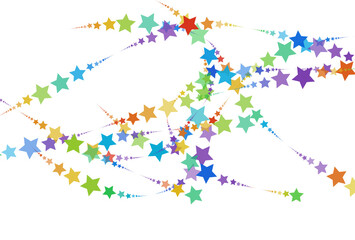 Rainbow pattern of stars