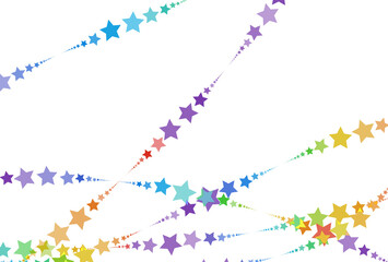 Rainbow pattern of stars