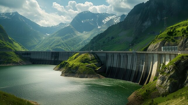 Renewable energy sources and their integration into modern landscapes - innovative design, clean energy production and positive impact on local communities. 