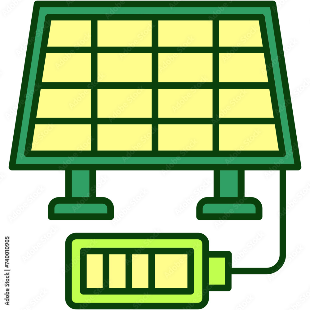 Poster solar cell illustration