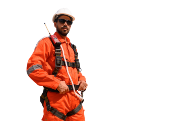 Manager survey load container for shipping plan in Logistic container area company.