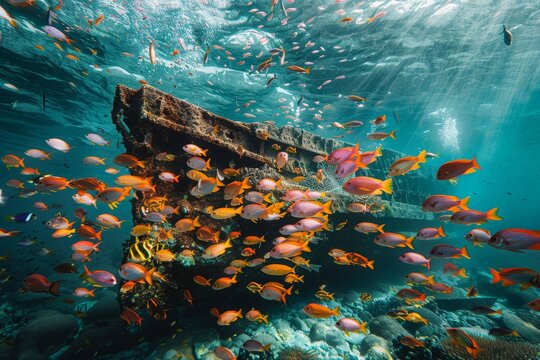 colorful fish swimming