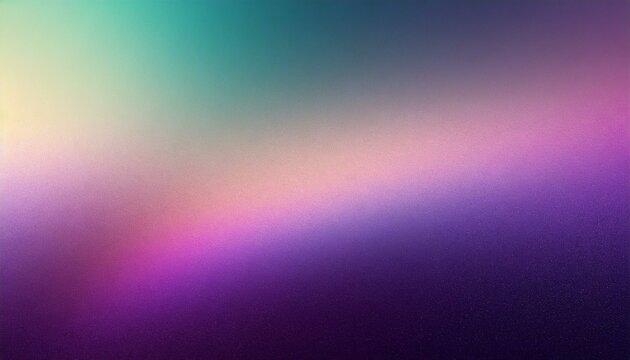 4K Beautiful color gradient background with noise. Abstract black violet pastel holographic blurred grainy gradient banner background texture Colorful digital grain soft noise effect Nostalgia, vintag