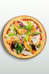 Tasty fresh italian pizza dish