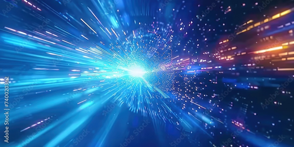 Canvas Prints explosive light burst illustration as dynamic background vivid of glowing energy and abstract space 