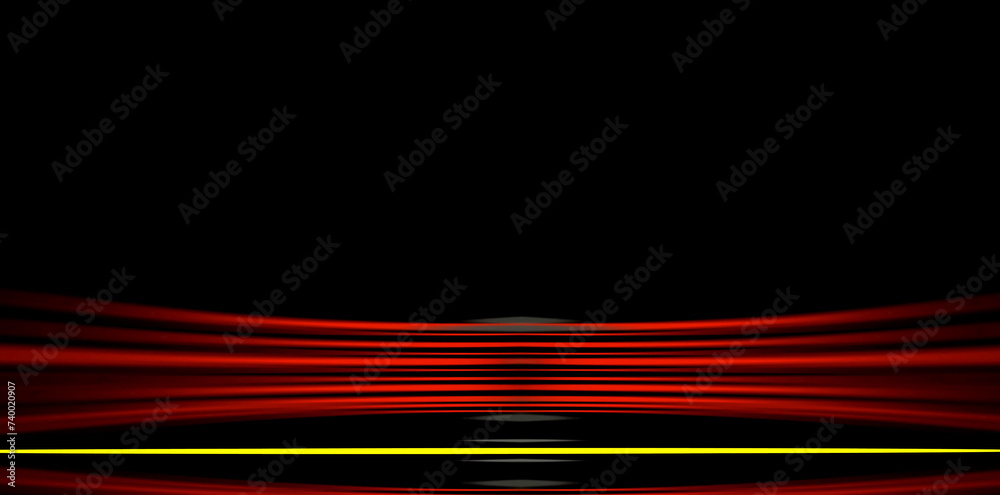 Poster illustration of high speed light effect. abstract colorful speed background with lines in shape of t