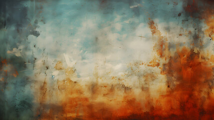 A wall with a blue and orange background,,
Grunge abstract background with space for text or image Texture

