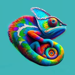  Chameleon Closeup Look ,Generative AI © Zigma Arts