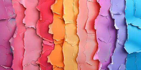 Colorful Paper Texture for Dynamic Backgrounds, Bright and Cheerful Background with Colorful Paper - Ai Generated