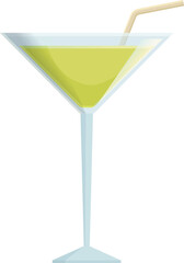 Lime fruits icon cartoon vector. Alcohol glass bar. Cocktail summer party