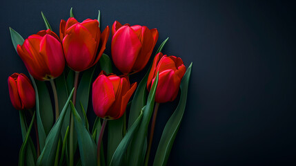 Elegant Petals: the beauty of Tulips on International Women's Day. 