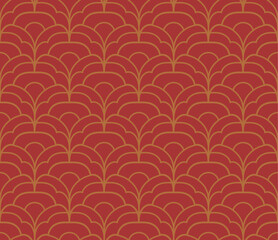 Cute seamless art deco pattern. Modern abstract vector background. Geometric floral texture.