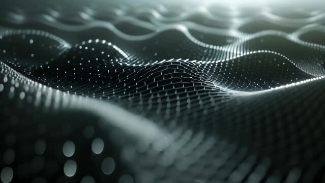 Graphene Atom Model: Nanostructure Illustration. Generative ai
