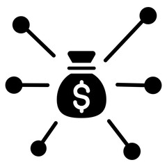 Revenue Stream  Icon Element For Design