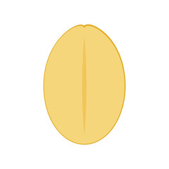 Pearl barley. Pearl barley vector. Pearl barley isolated vector.