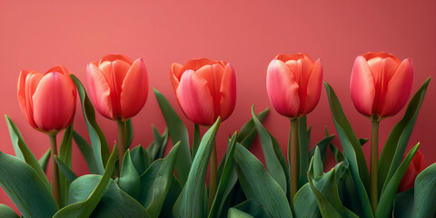 Sfondo con tulipani.