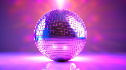 Disco ball illustration, multicolor music background