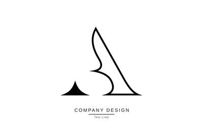 AA, A Abstract Letters Logo Monogram Design