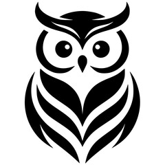 The owl silhouette is simple and elegant