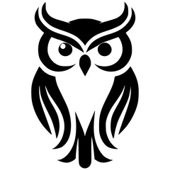 The owl silhouette is simple and elegant