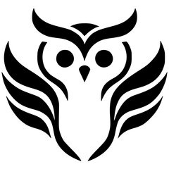 The owl silhouette is simple and elegant