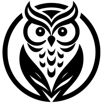 recommend clip art: The owl silhouette is simple and elegant