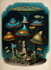 a lot of mushrooms
