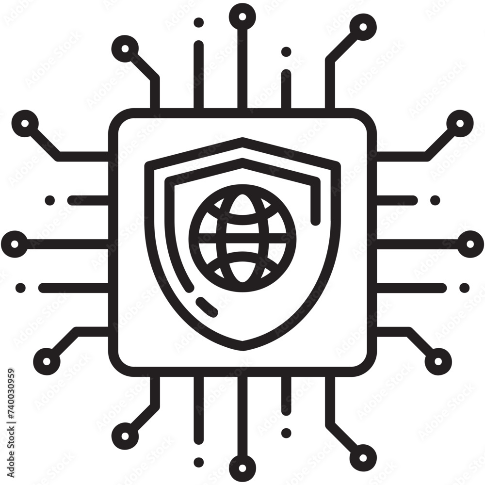 Poster Network Security Icon