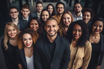 Workplace diversity and inclusion in recruitment. Employees and HR professionals. Diverse group of employees. Multicultural collaboration. Human resources. Multicultural workforce. - obrazy, fototapety, plakaty