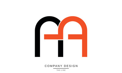 AA, A Abstract Letters Logo Monogram Design