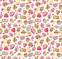 pattern with ice creem