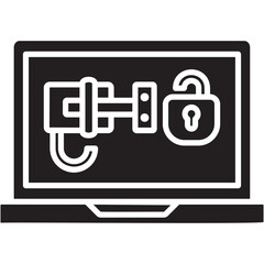 Fototapeta premium Hardware Security Icon