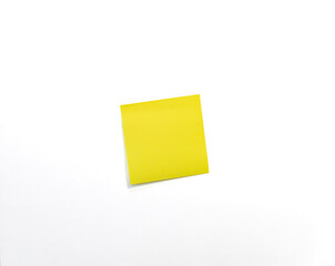 Yellow Post it reminder. Note. 