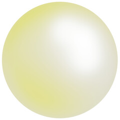 3d aqua yellow jewelry pearl gem ball. Cute soft gradient dreamy core y2k sphere. Sea shell mermaid	