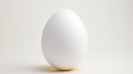 White egg isolated on a white background