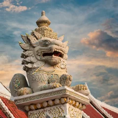 Poster chinese dragon statue in temple © nhDuy