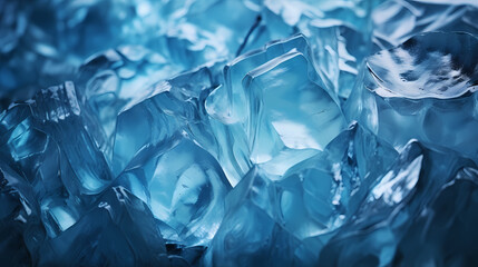 Close-up view of a pile of ice cubes, perfect for adding refreshment to any drink