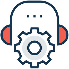 An icon of representative flat vector 