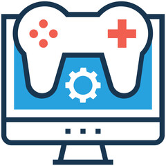 Obraz premium Icon of game flat vector 