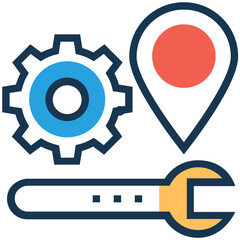 Flat vector icon of optimization 