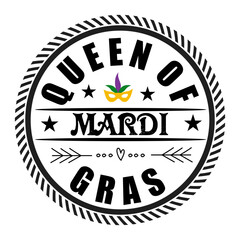 Queen Of Mardi Gras SVG Designs