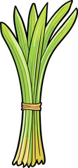 Leek clipart design illustration
