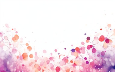 Fototapeta na wymiar Abstract colorful dots on white background illustration